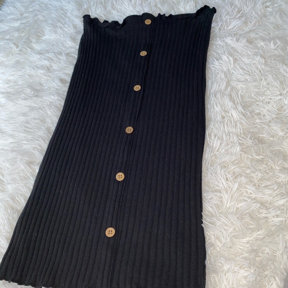 Off the shoulder black dress